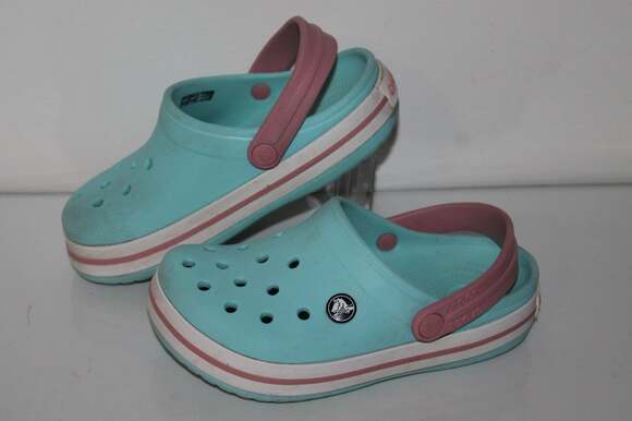 CROCS Other - Crocs Classic Clog Shoes, Youth 1Y, Blue Pink White, Casual, Comfort